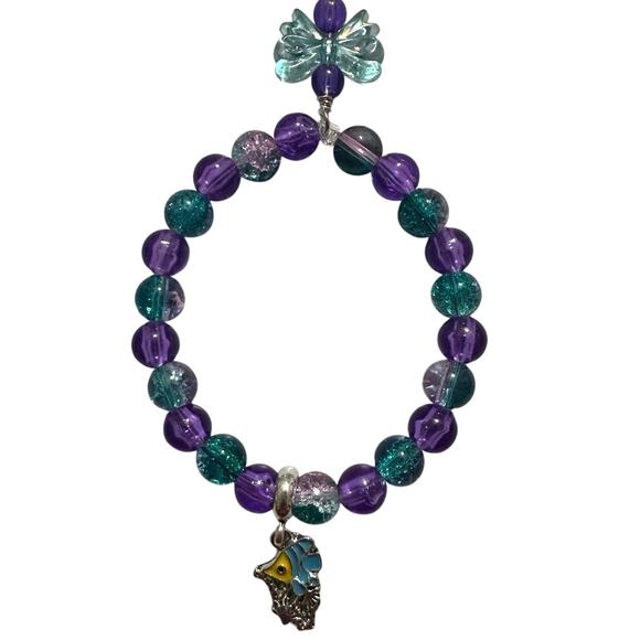 Ariel (Disney) charm 3 piece set. Necklace, bracelet & back pack Charm Brand New - Picture 7 of 9